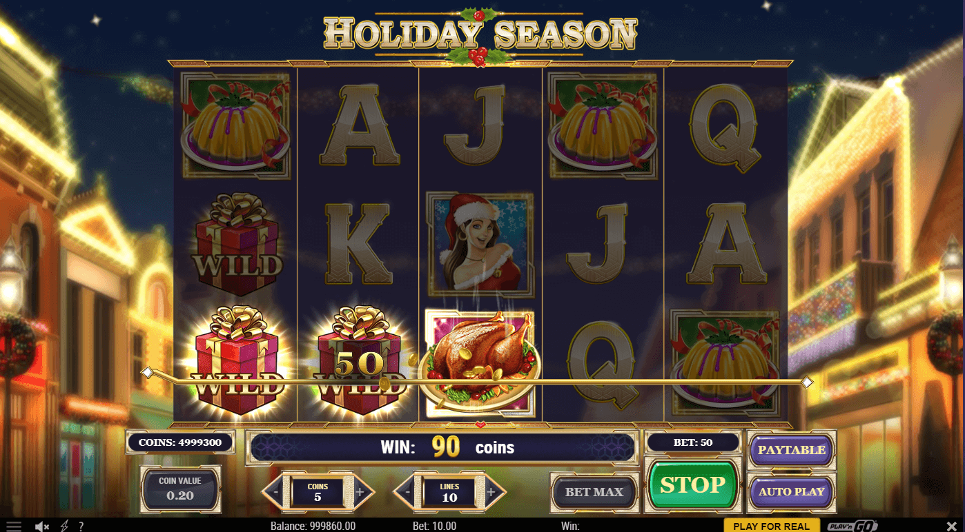 Holiday Season slot machine screenshot