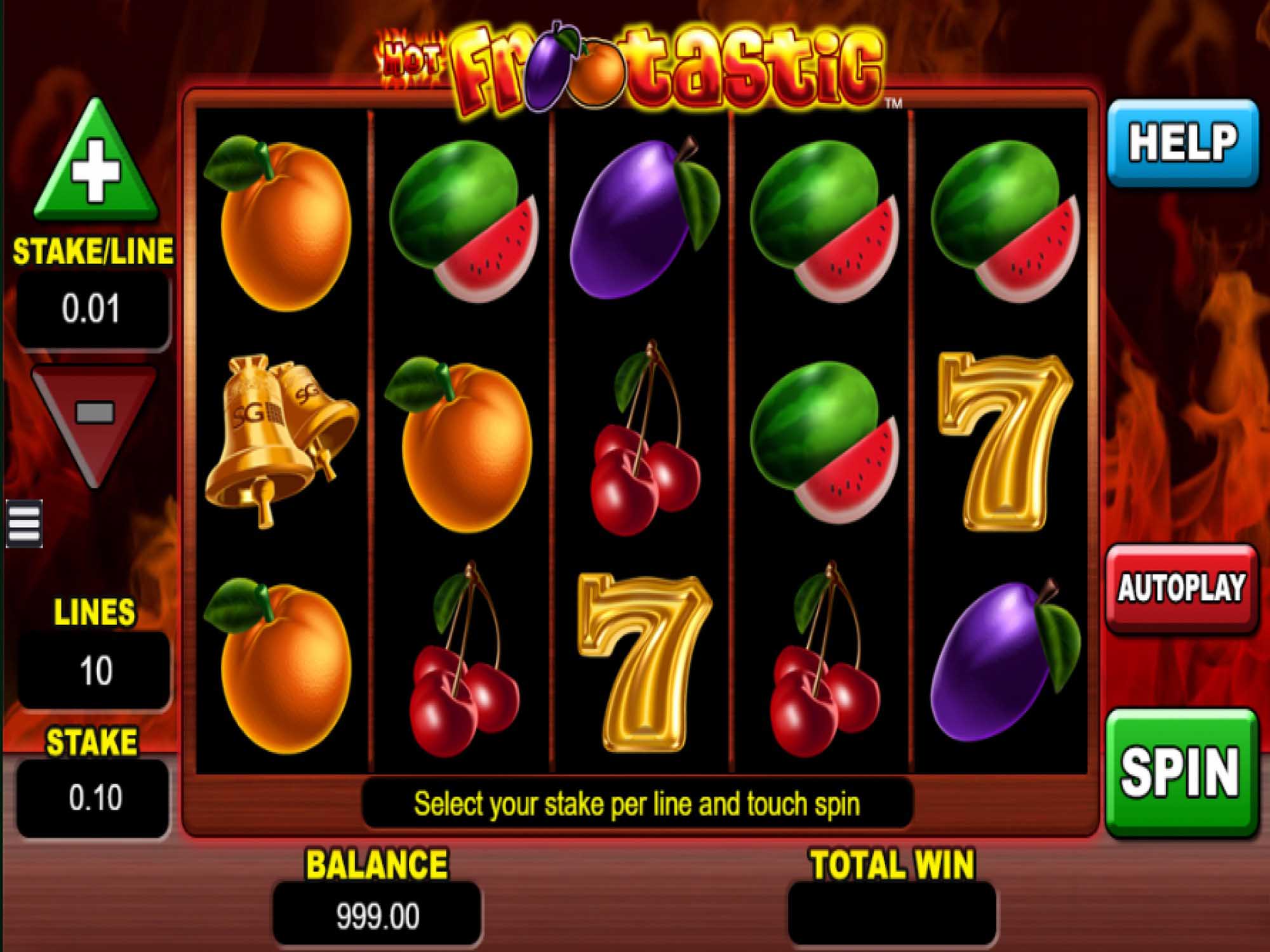 Hot Frootastic slot game screenshot