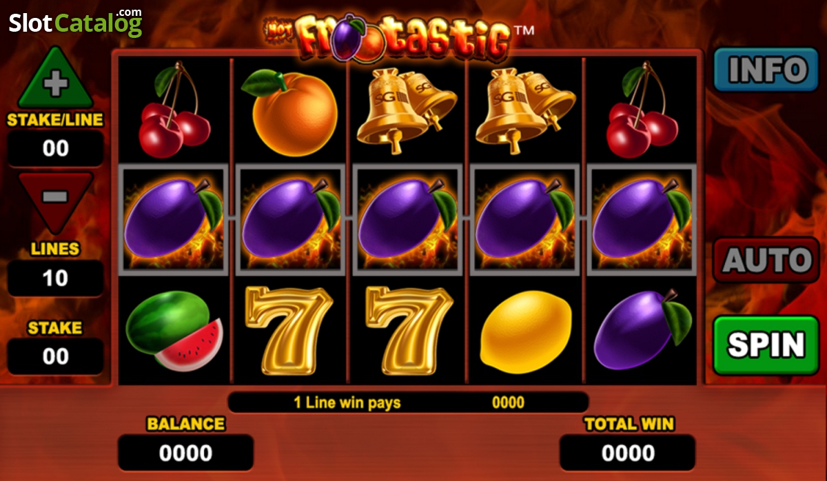 Hot Frootastic video slot machine screenshot