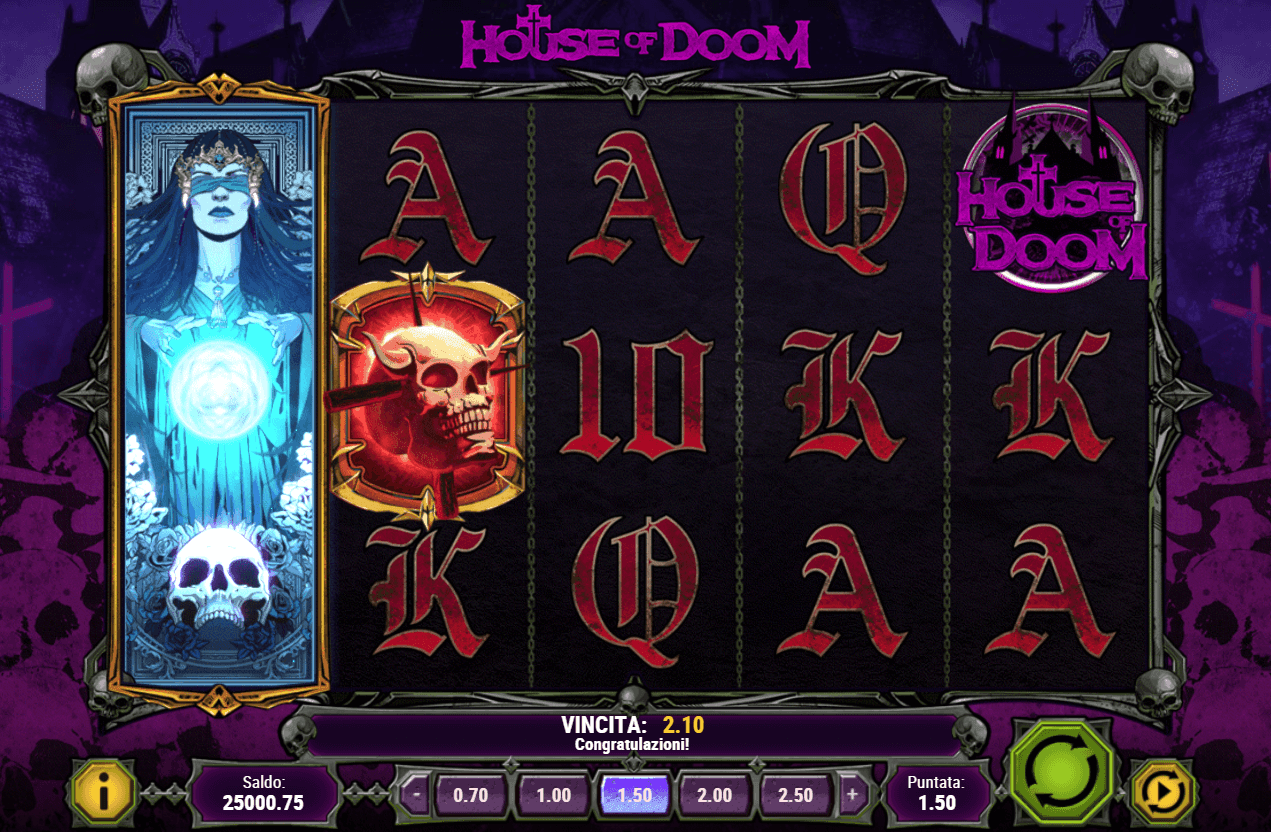 House of Doom video slot machine screenshot