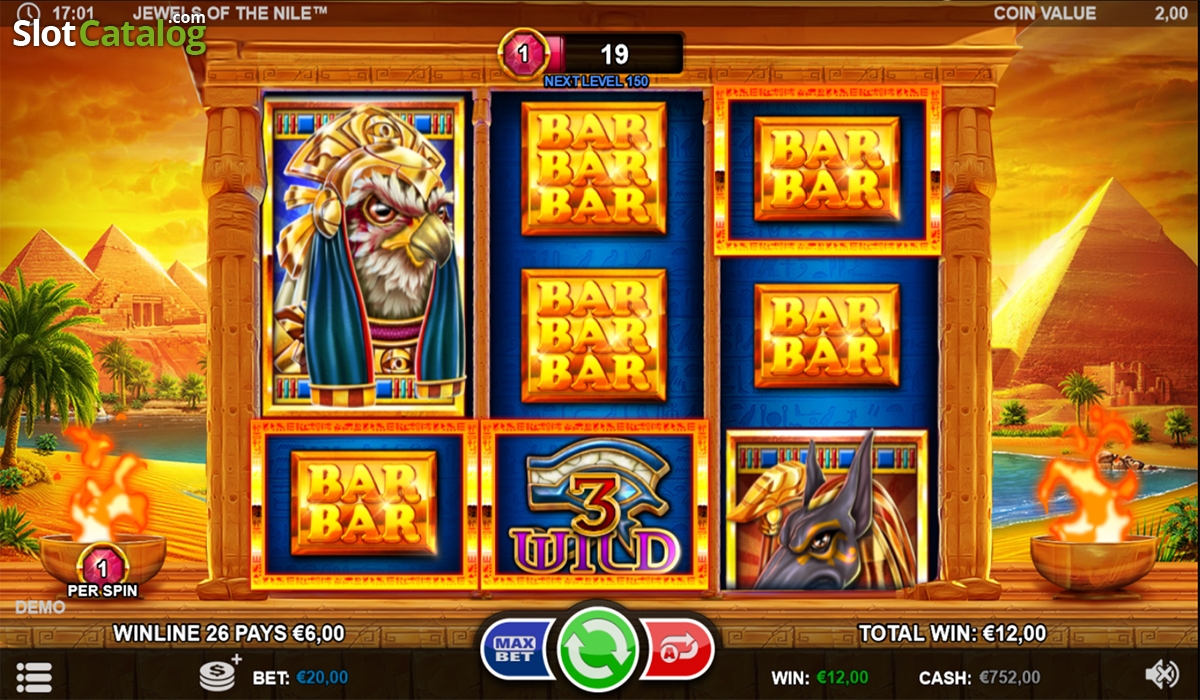 Jewels of the Nile slot game screenshot