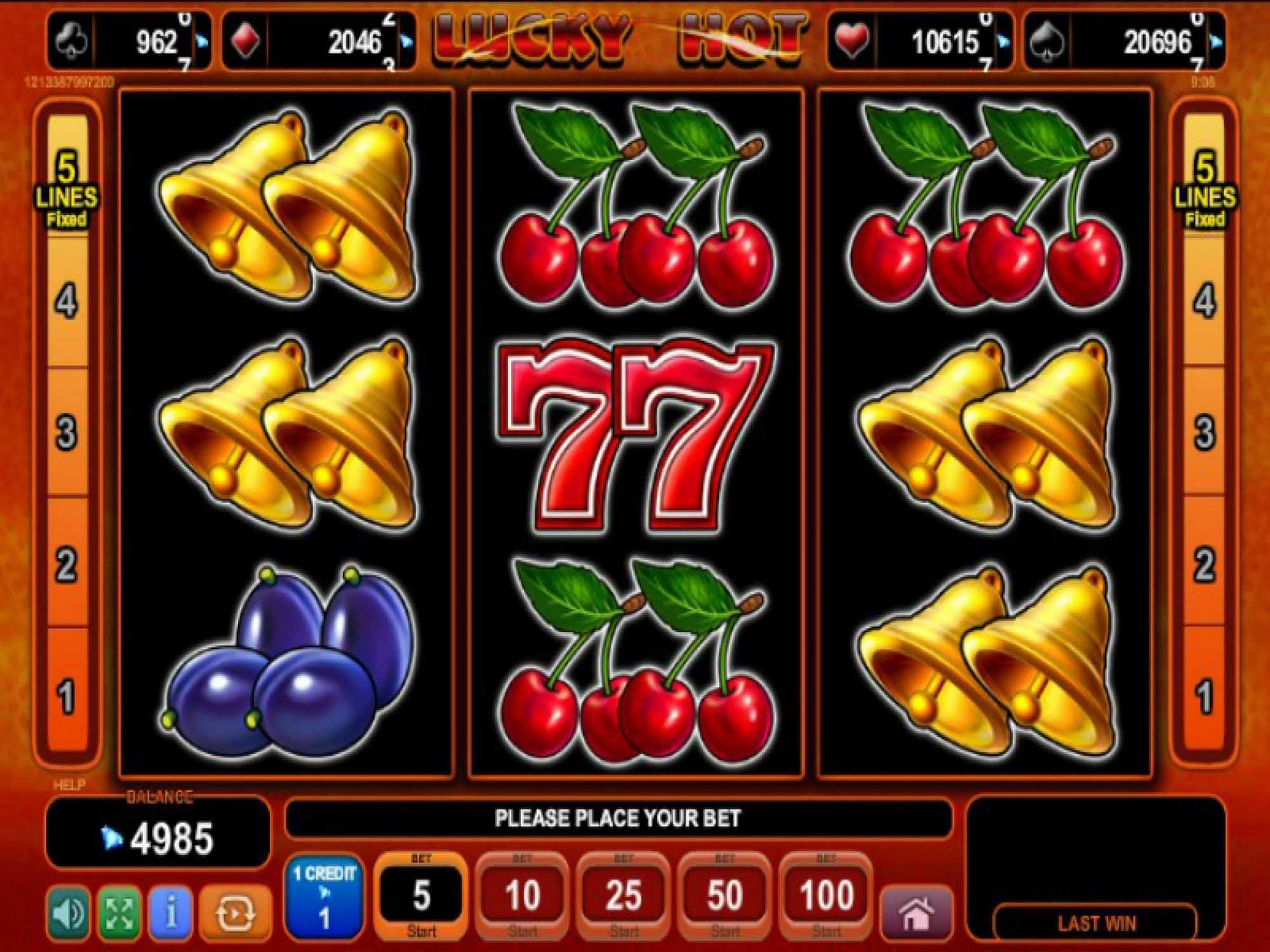 Lucky Hot slot machine screenshot