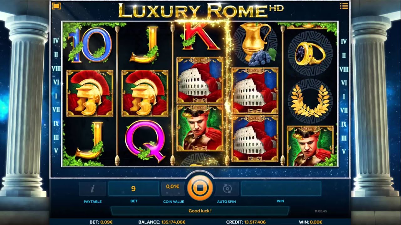 Luxury Rome video slot machine screenshot