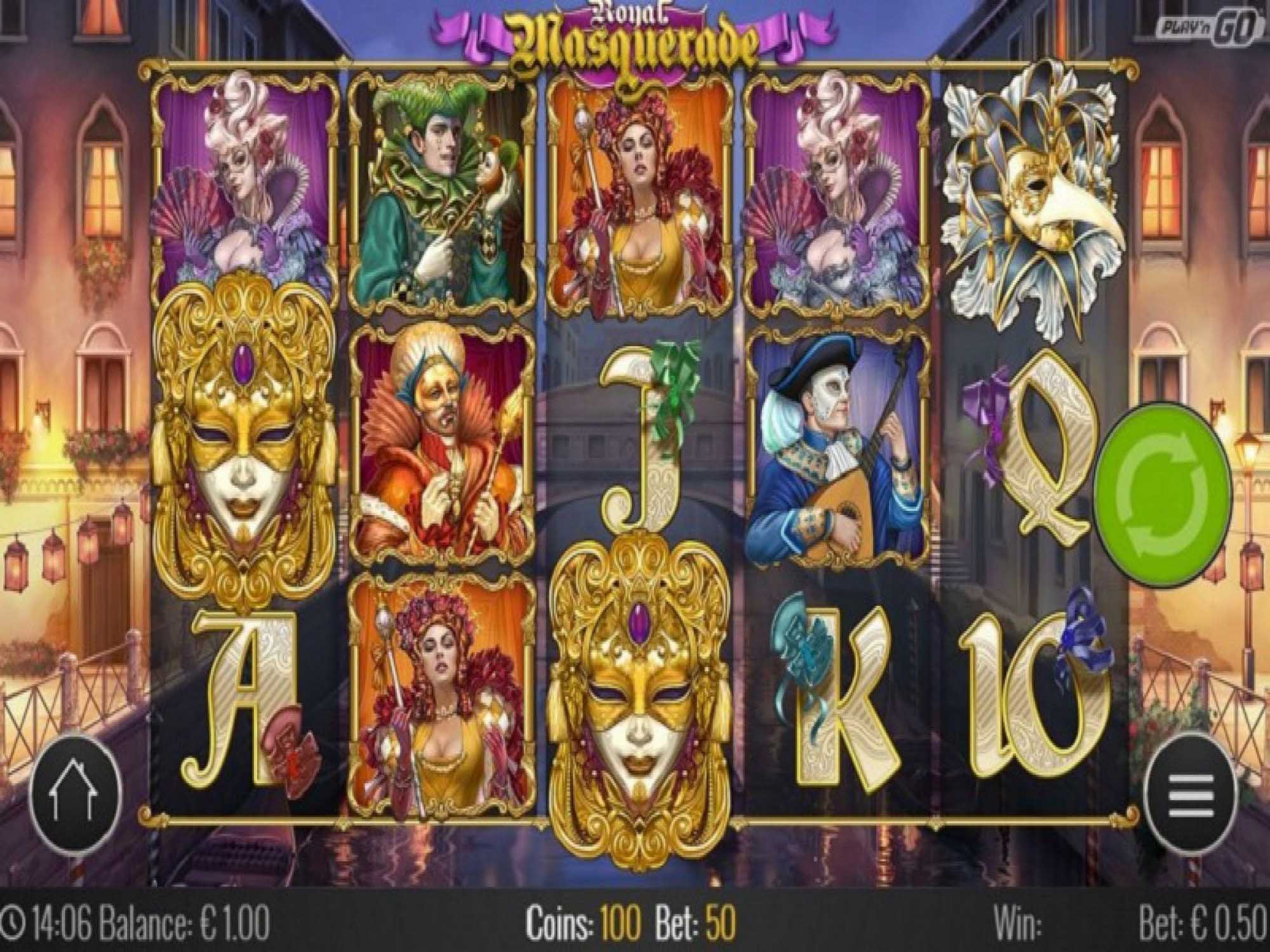 Masquerade Ball video slot machine screenshot