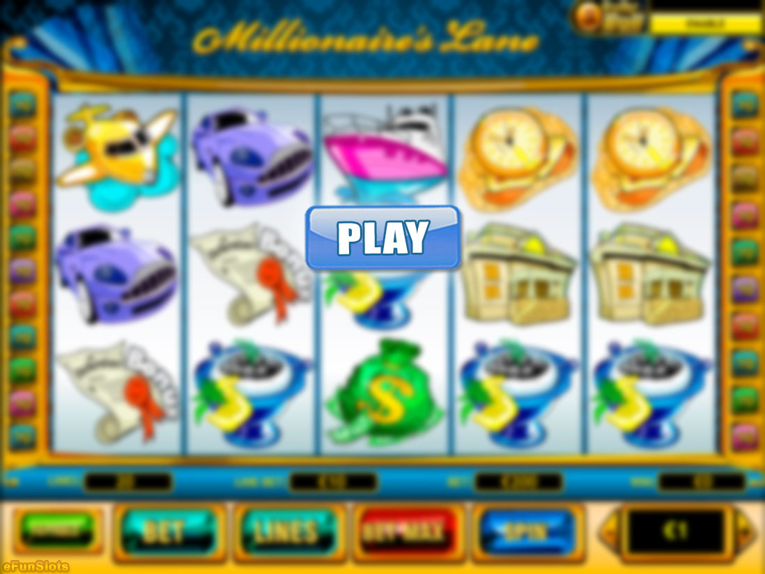 Millionaire's Lane video slot game screenshot