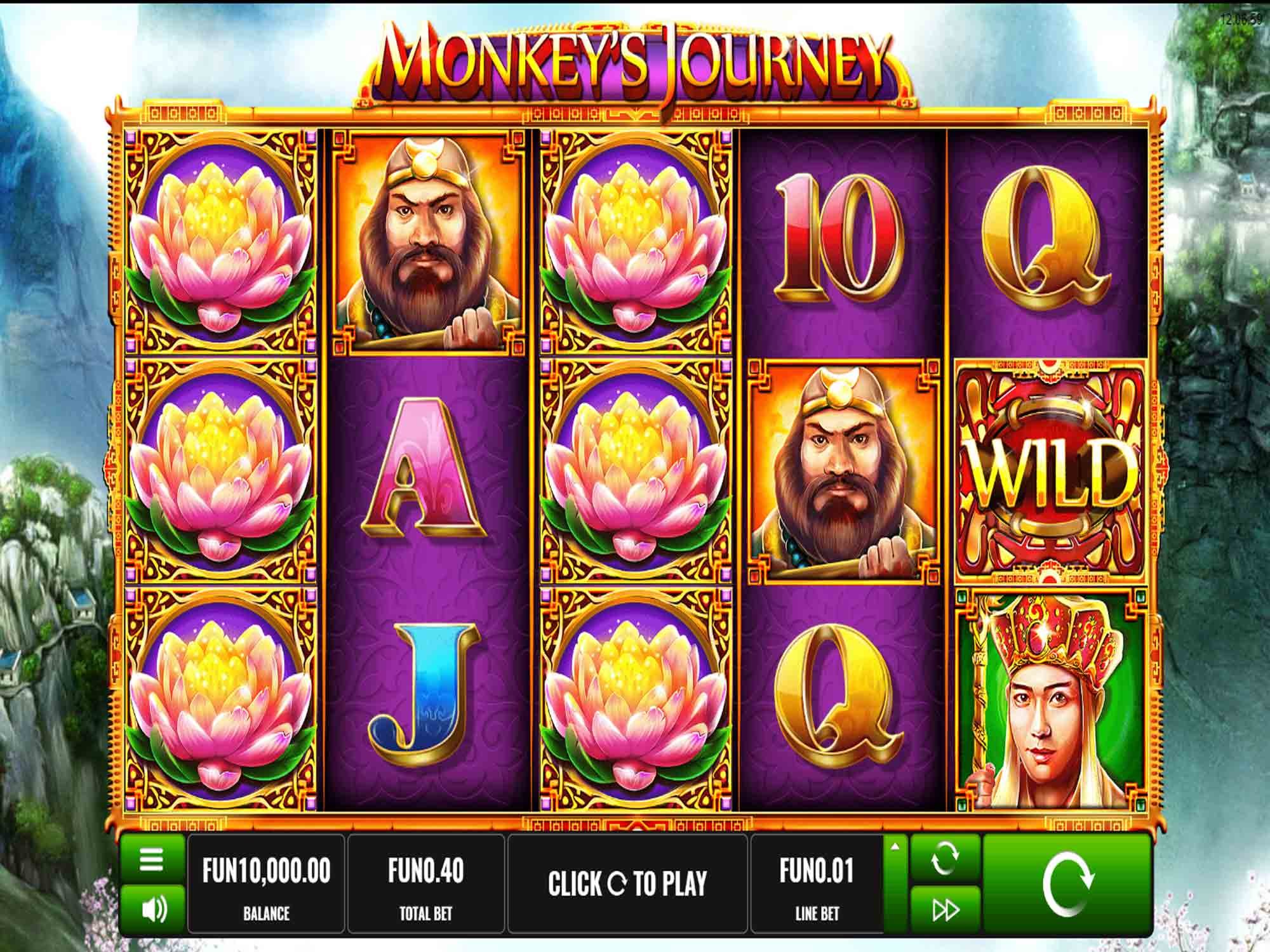 Monkey's Journey slot game screenshot