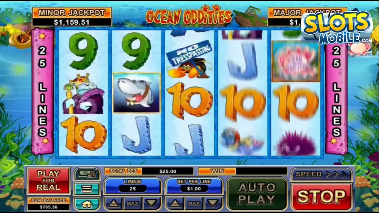 Ocean Oddities slot game screenshot