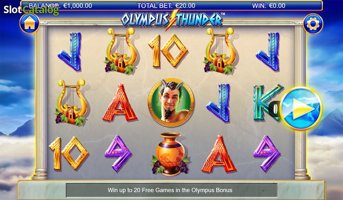 Olympus Thunder slot machine screenshot