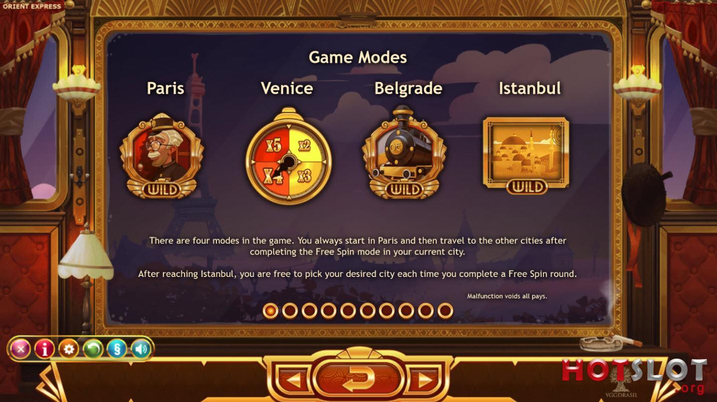 Orient Express video slot game screenshot