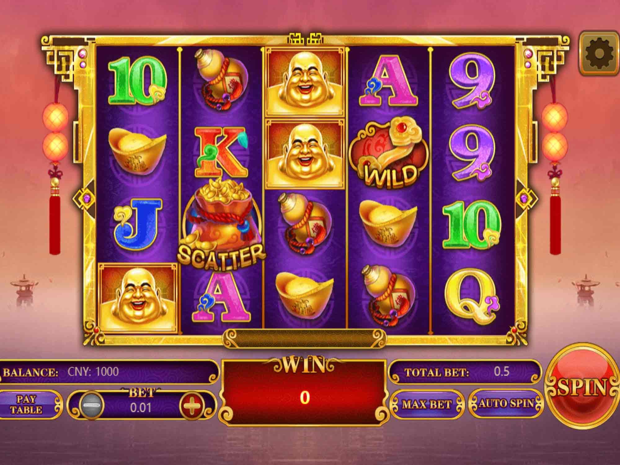 Paint video slot machine screenshot