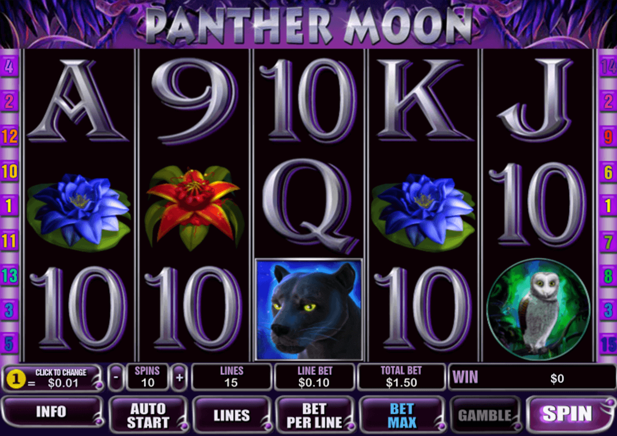 Panther Moon slot machine screenshot