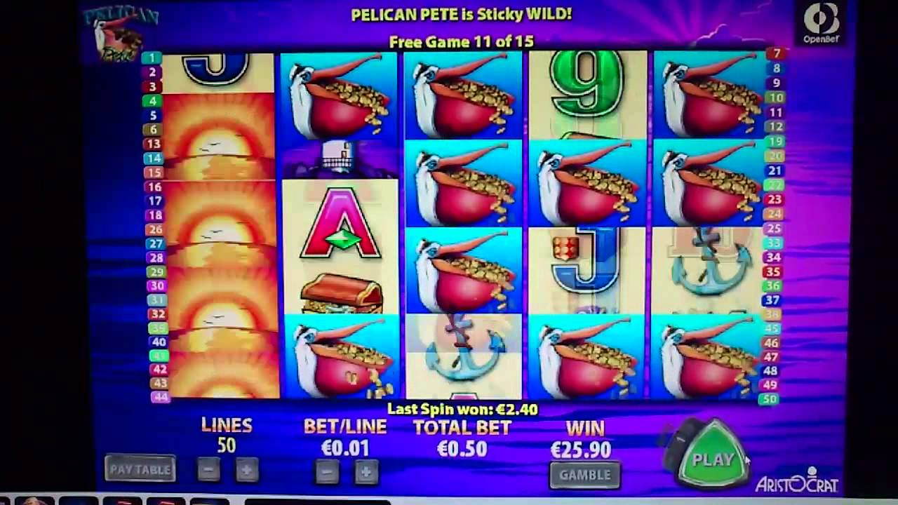 Pelican Pete slot game screenshot