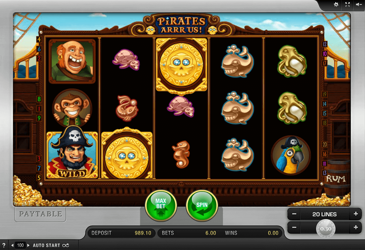 Pirates Arrr Us! video slot game screenshot