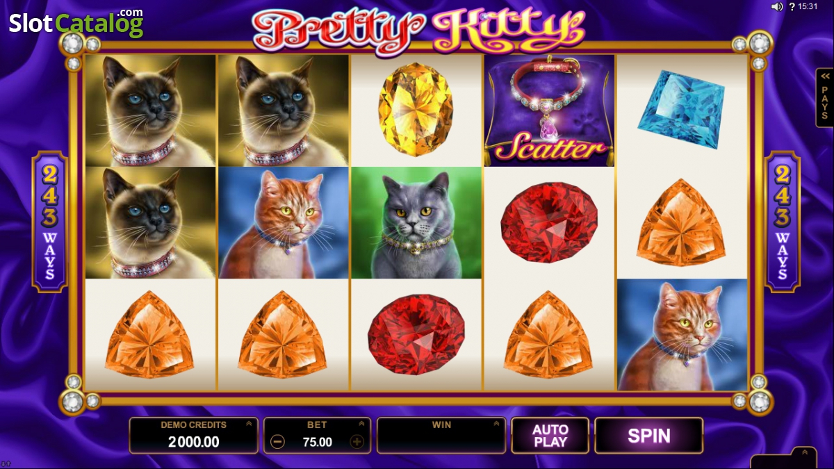 Pretty Kitty video slot game screenshot