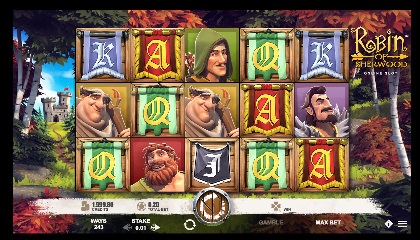 Prince of Sherwood video slot machine screenshot