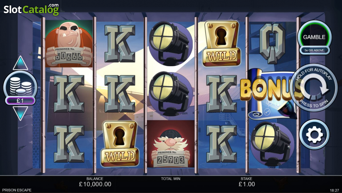 Prison Break video slot game screenshot