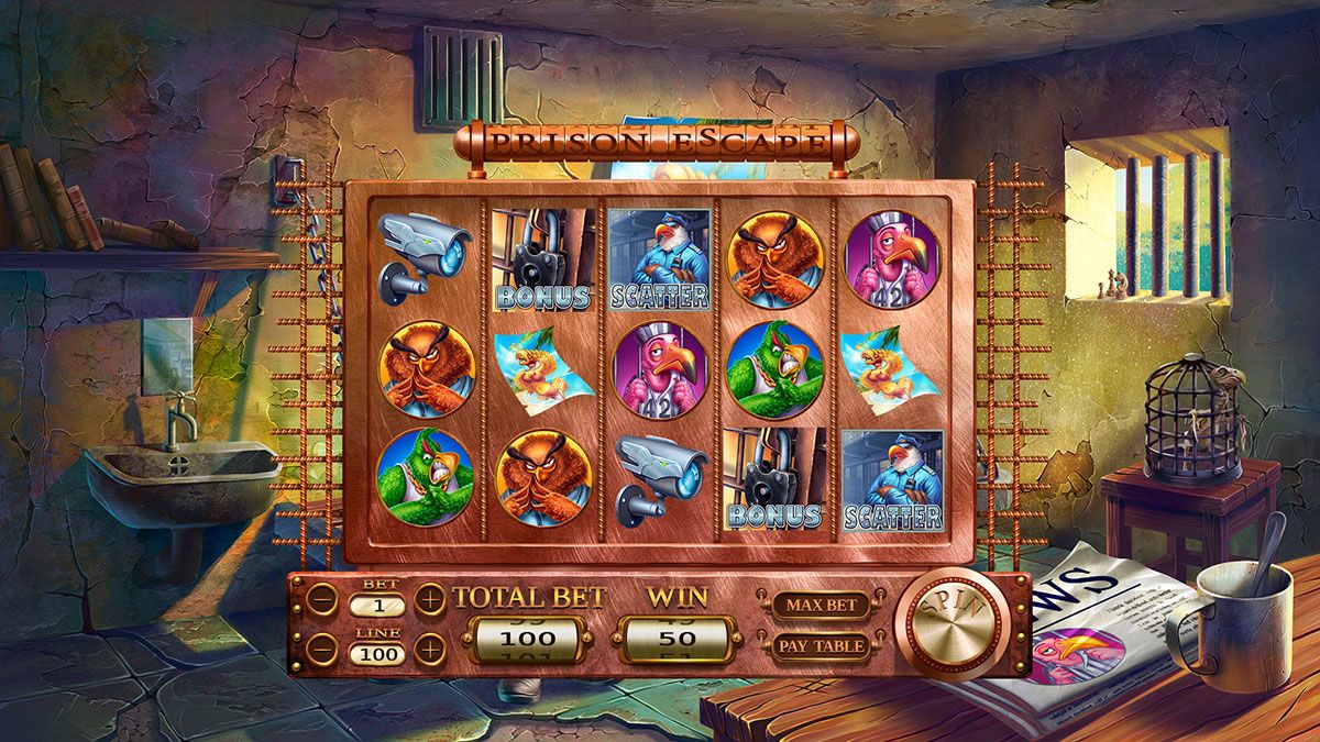 Prison Break video slot machine screenshot