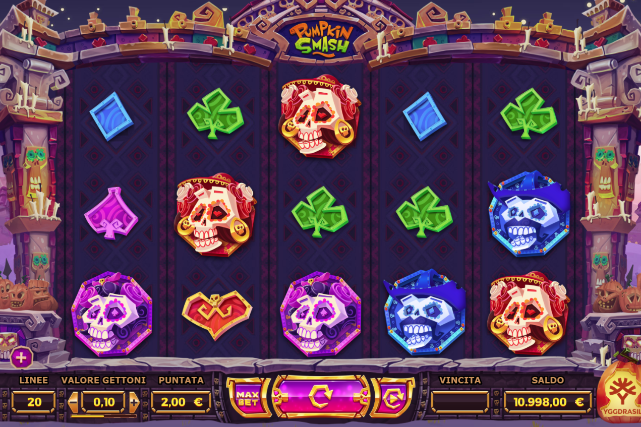 Pumpkin Smash video slot machine screenshot