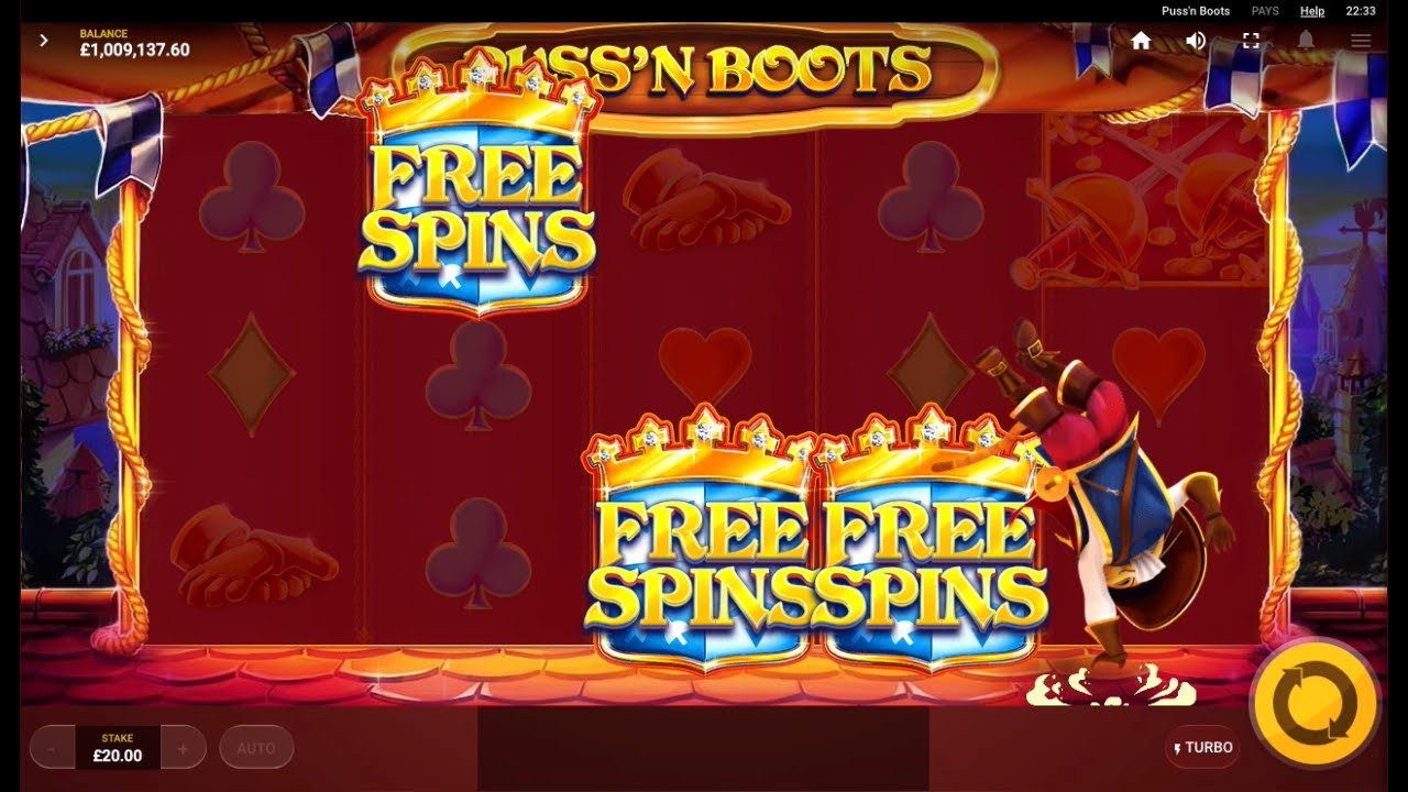 Puss'N Boots video slot game screenshot