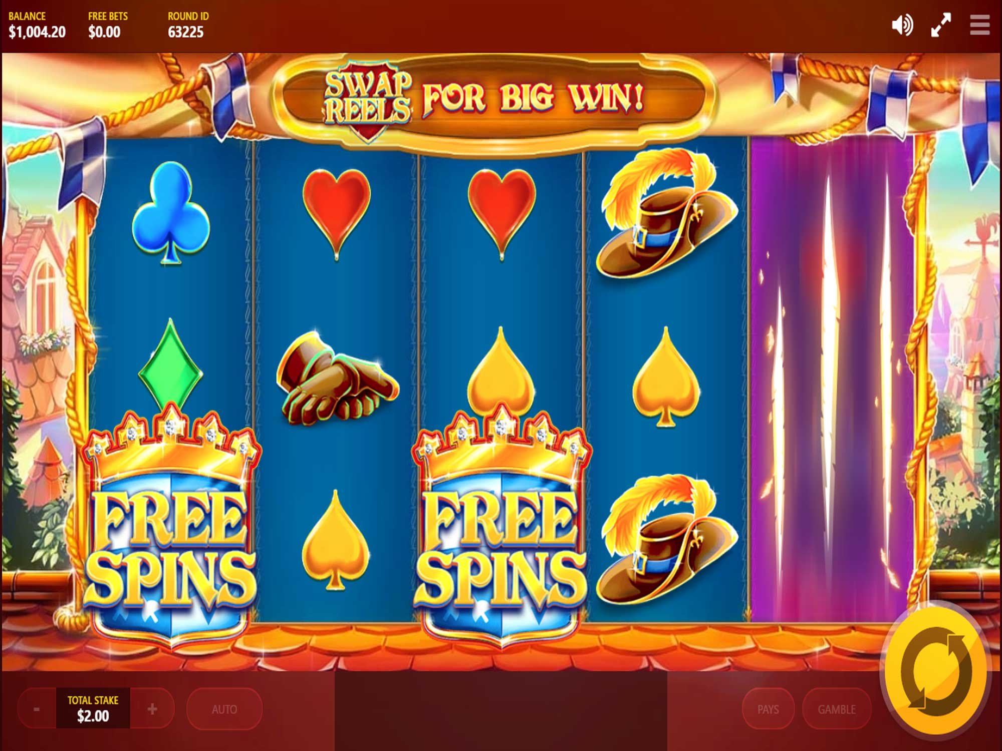 Puss'N Boots slot machine screenshot