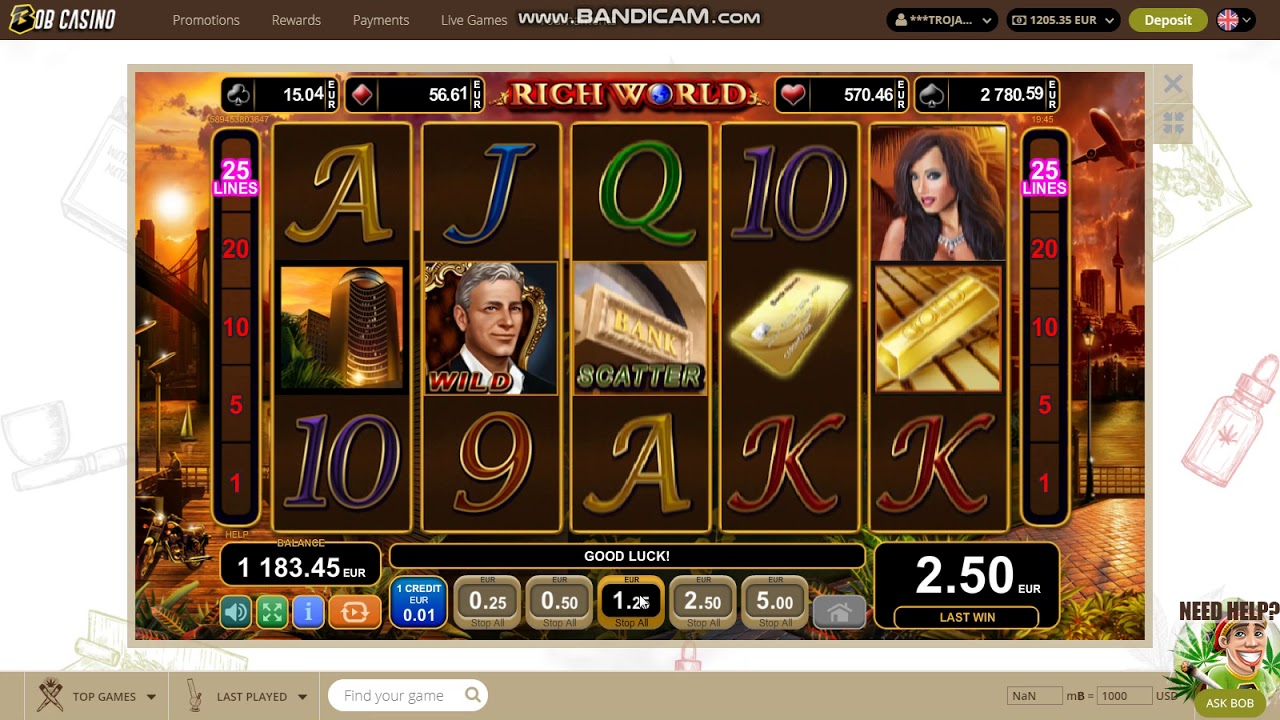 Rich World slot machine screenshot