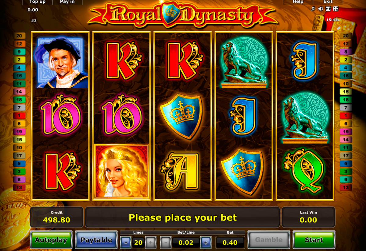 Royal Dynasty video slot machine screenshot