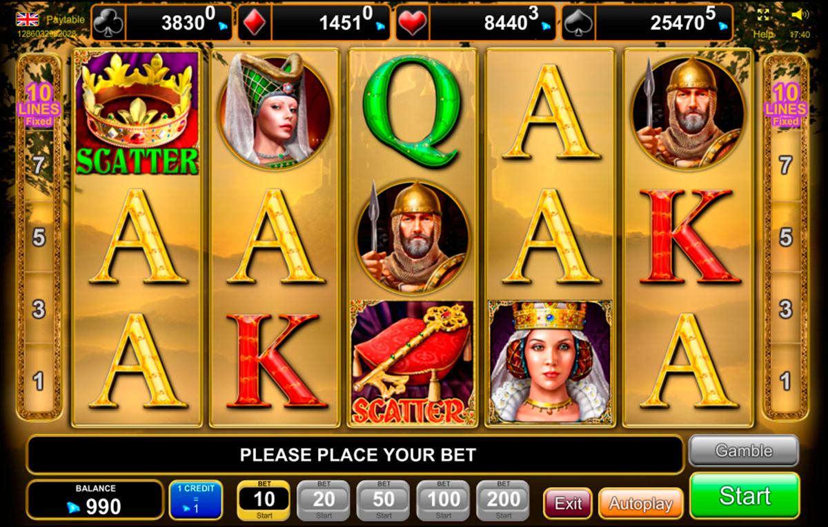 Royal Secrets video slot machine screenshot