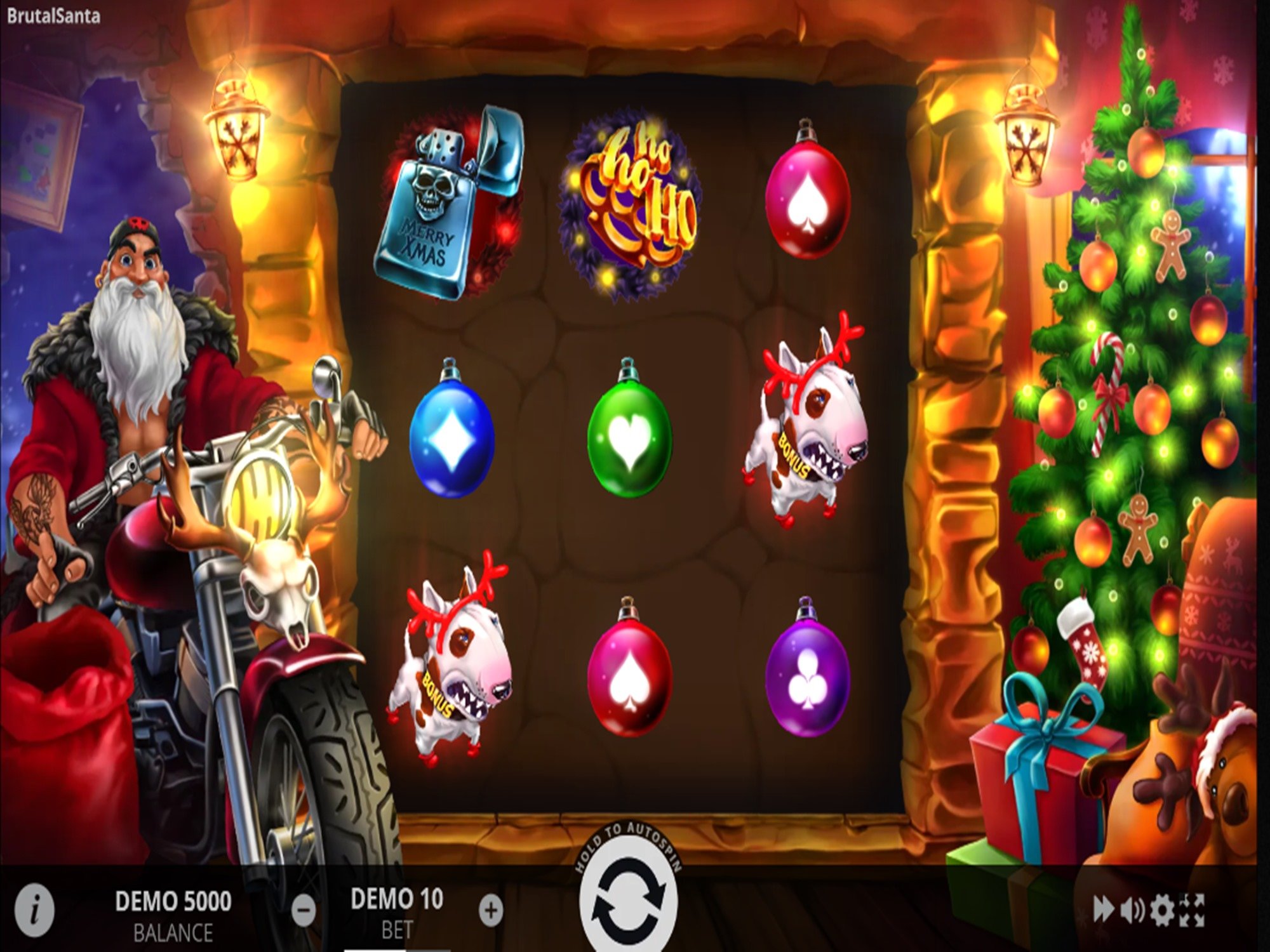 Santa slot machine screenshot