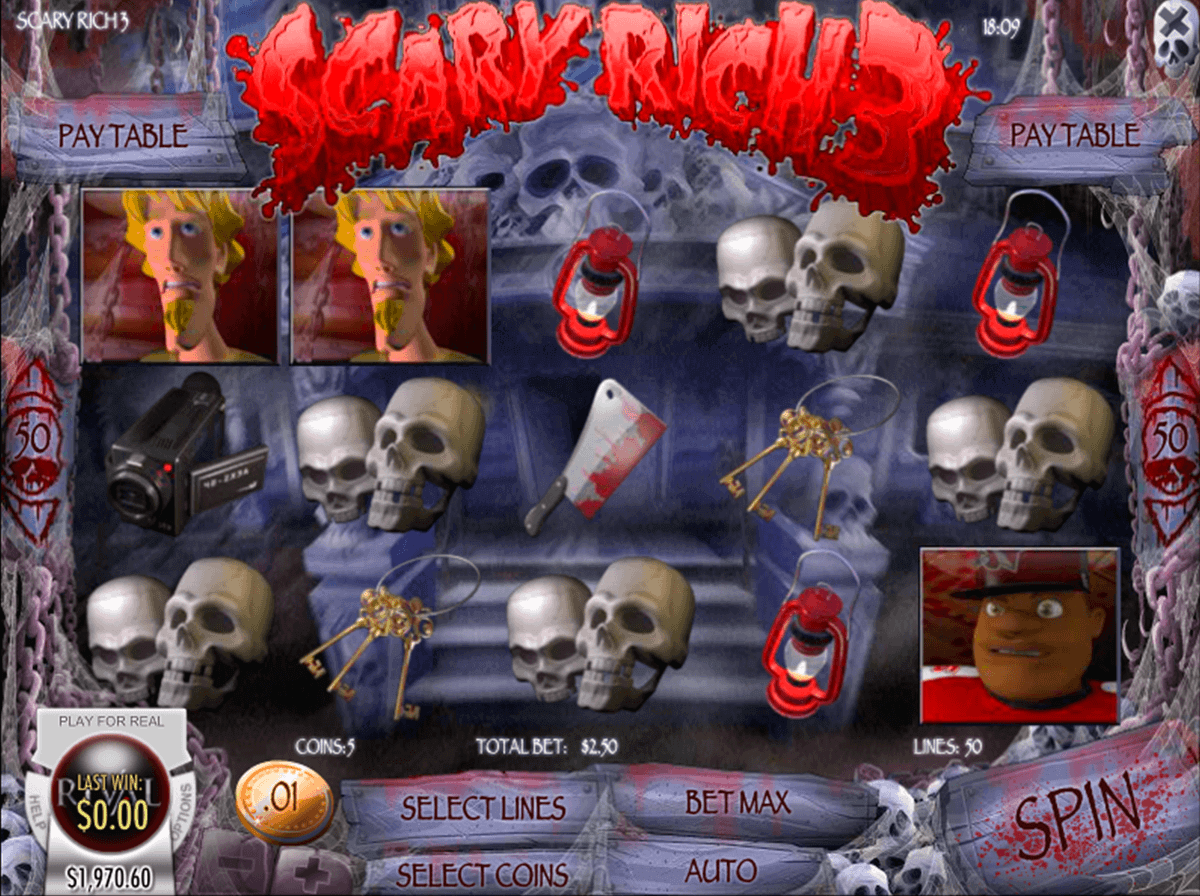 Scary Rich video slot machine screenshot