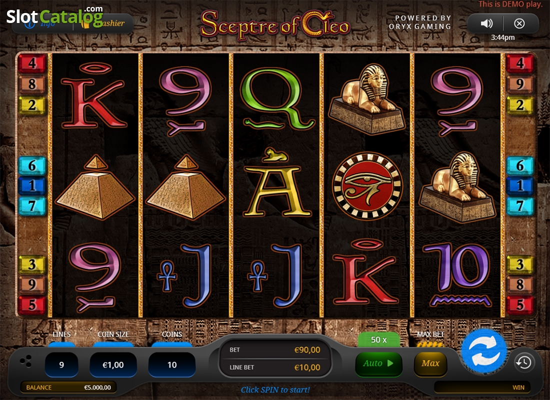 Sceptre of Cleo video slot machine screenshot