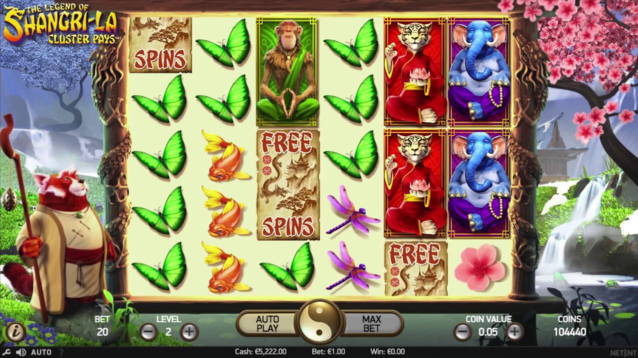 Shangri La slot machine screenshot