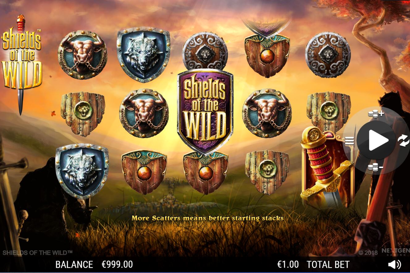 Shields of the Wild video slot machine screenshot