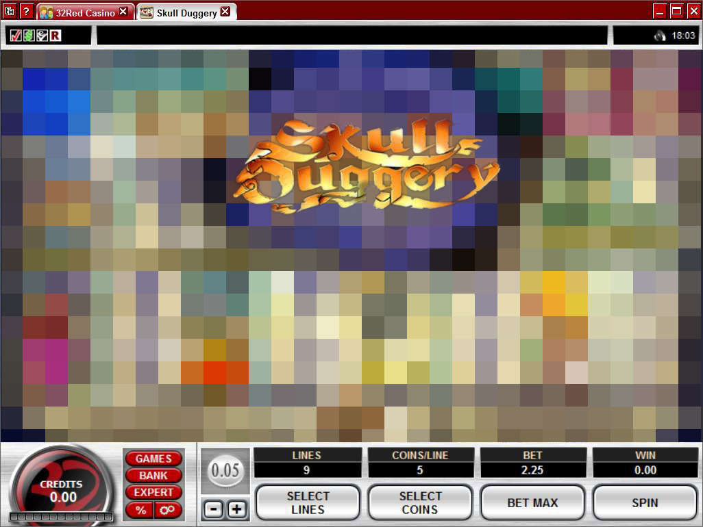 Skull Duggery slot machine screenshot