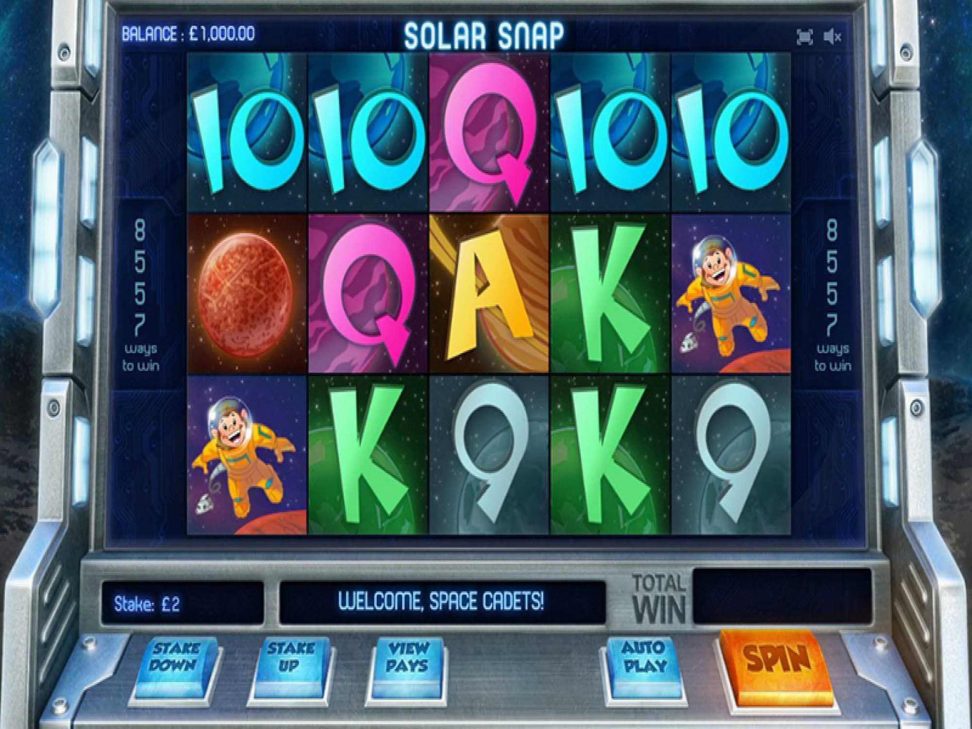 Solar Snap slot machine screenshot