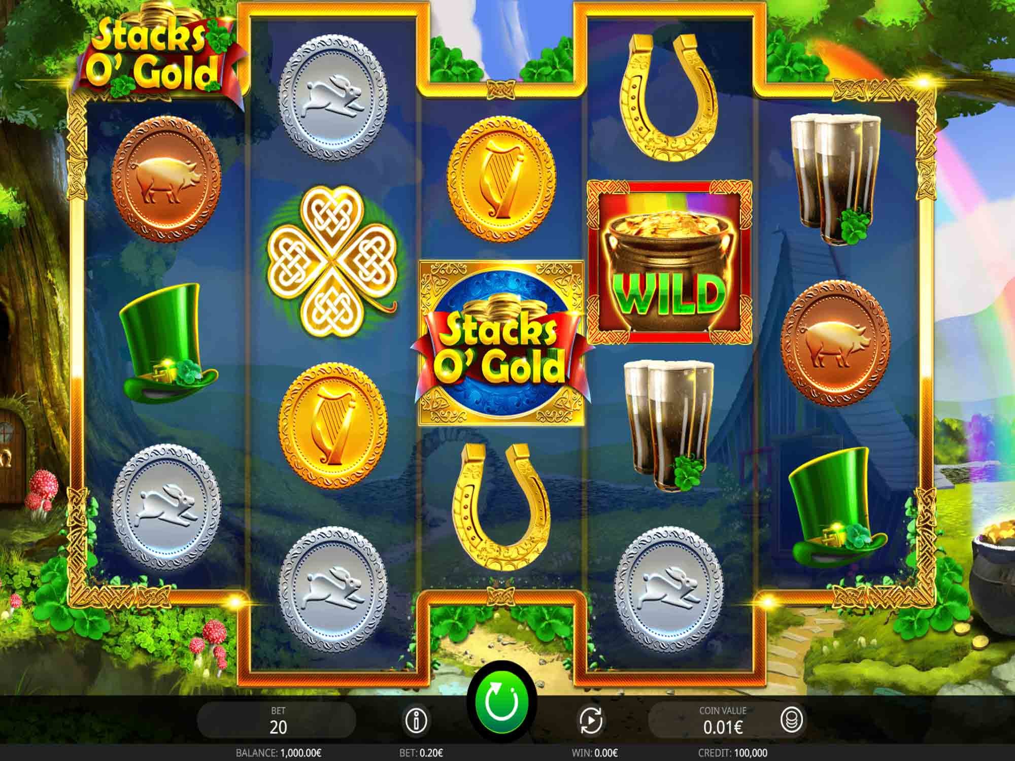 Stacks O'Gold video slot game screenshot