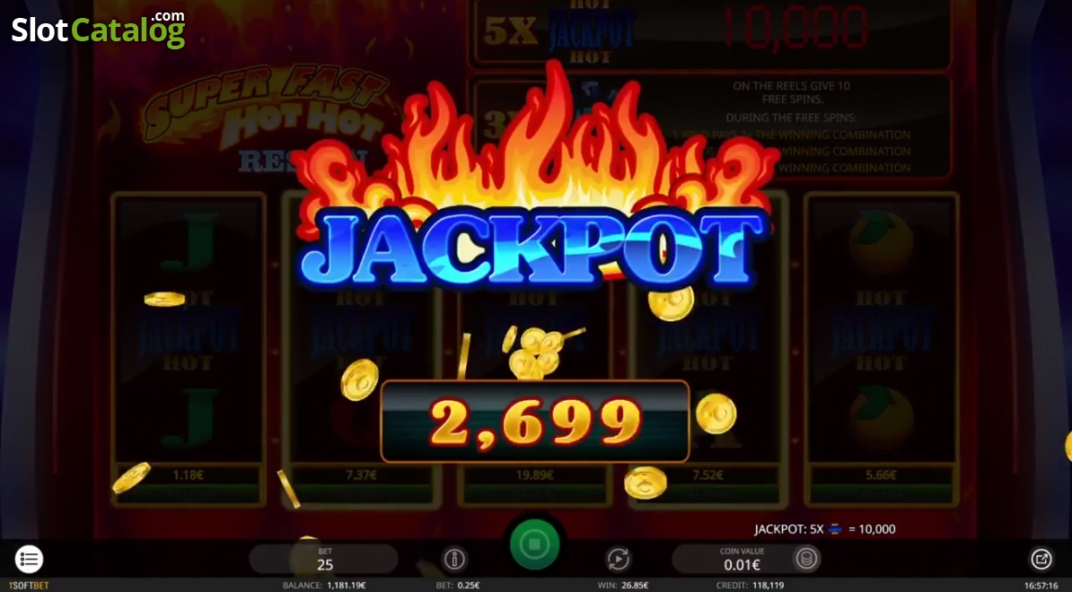 Super Fast Hot Hot slot machine screenshot