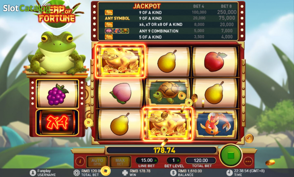 Swamp of Fortune video slot game screenshot