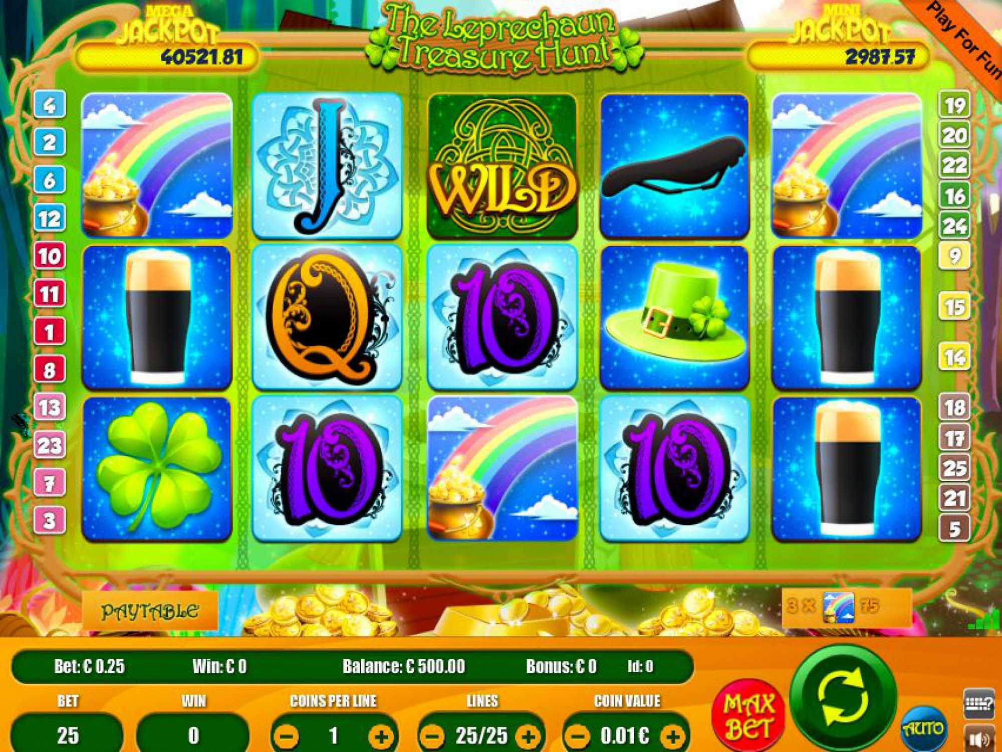 The Leprechaun Treasure Hunt slot game screenshot