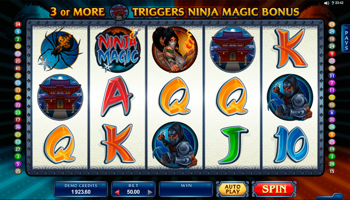 The Ninja slot machine screenshot