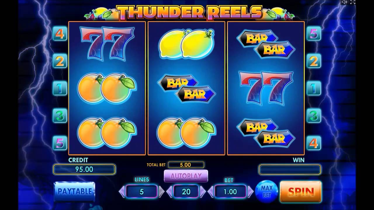 Thunder Reels video slot machine screenshot