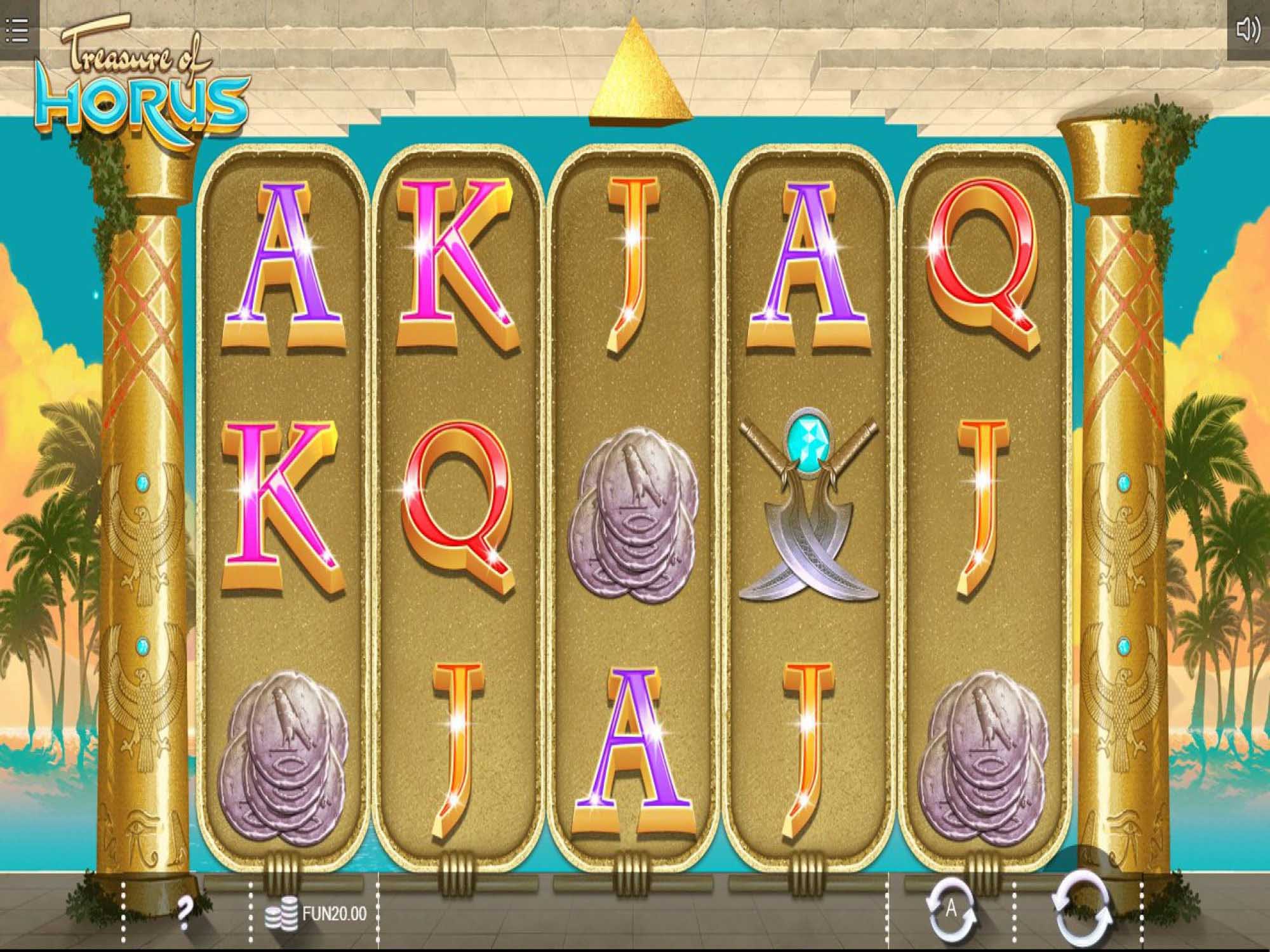 Treasure of Horus slot game screenshot