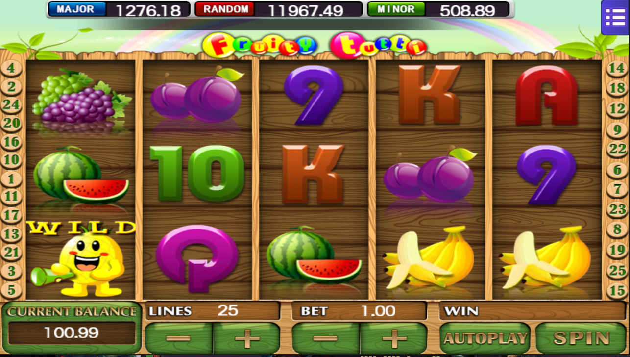 Tutti Fruity slot machine screenshot