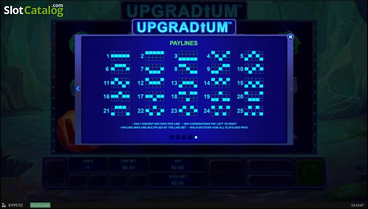 Upgradium slot game screenshot