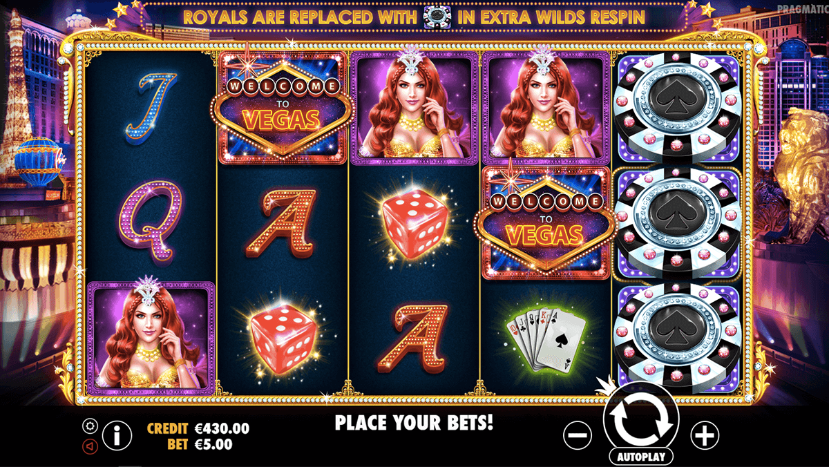 Vegas Nights video slot machine screenshot