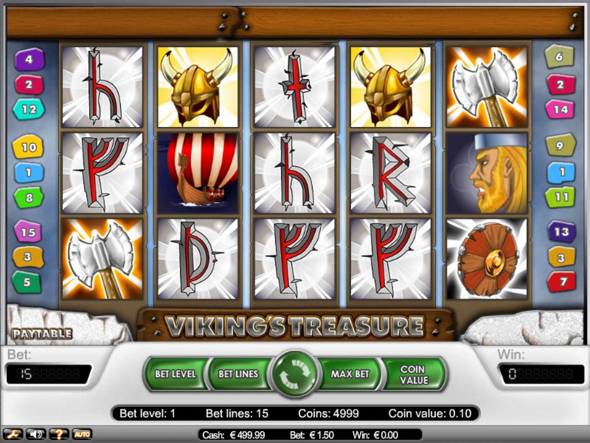 Viking Treasures slot game screenshot