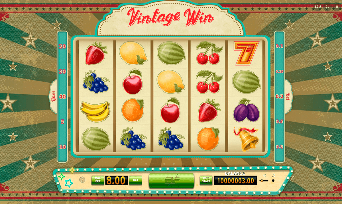 Vintage Win slot machine screenshot