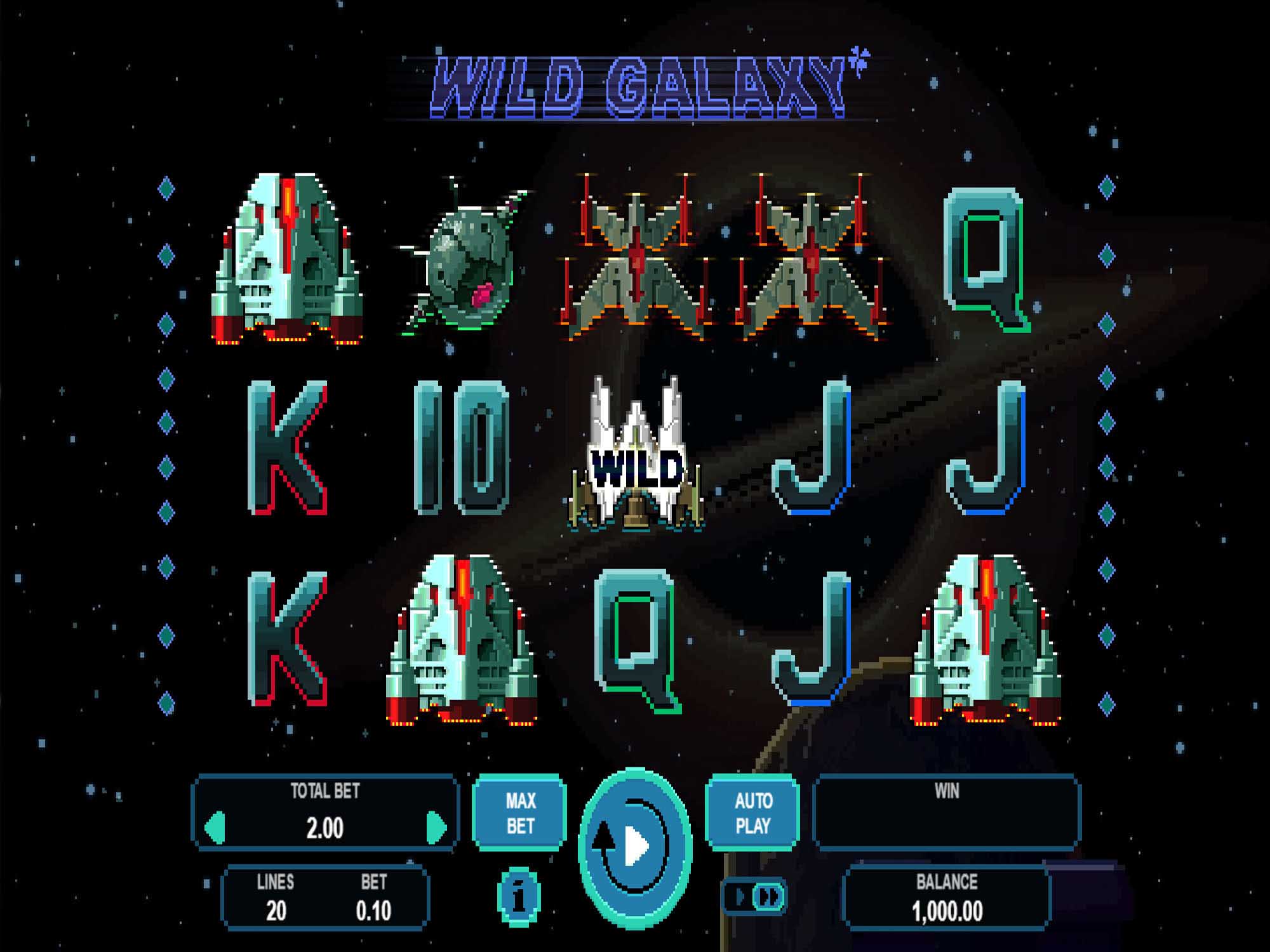 Wild Galaxy video slot machine screenshot