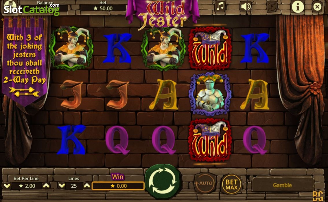 Wild Jester video slot game screenshot