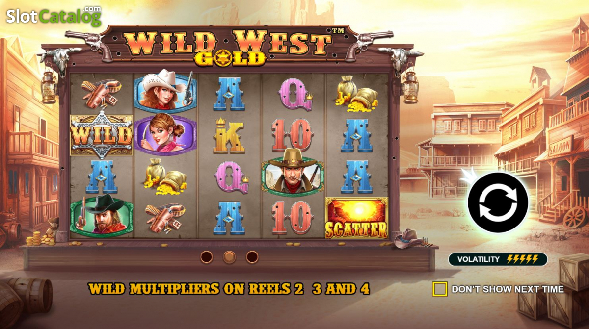 Wild West video slot game screenshot