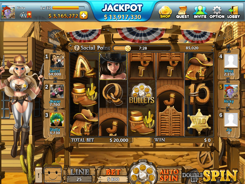 Wild West slot game screenshot